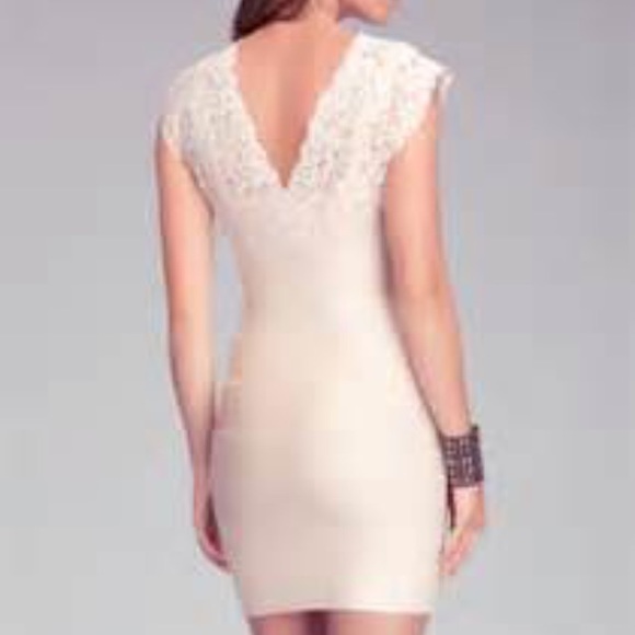 Bebe Downtown Cutout Lace Twofer Ban Dress - Picture 2 of 4