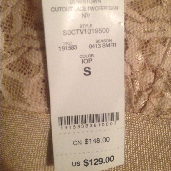 Bebe Downtown Cutout Lace Twofer Ban Dress - Picture 4 of 4