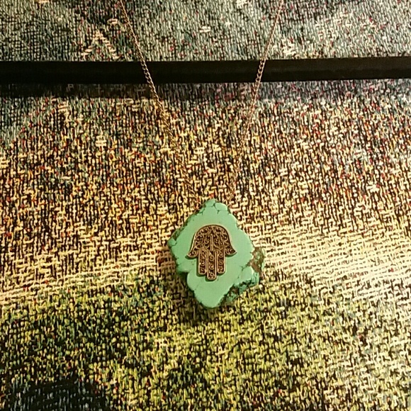 Turquoise stone necklace