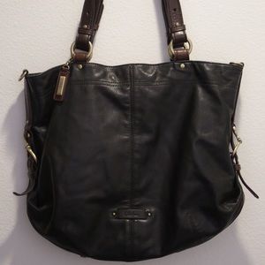 Cole Haan soft black leather handbag