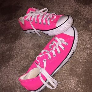 Neon Pink Converse :)