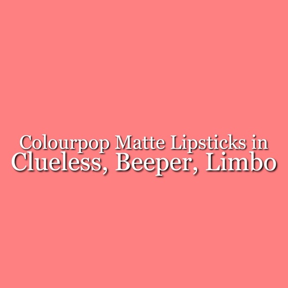 Colourpop Mattes