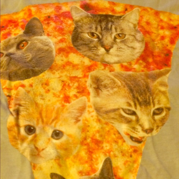 Cats on pizza shirt