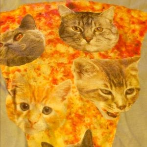 Cats on pizza shirt