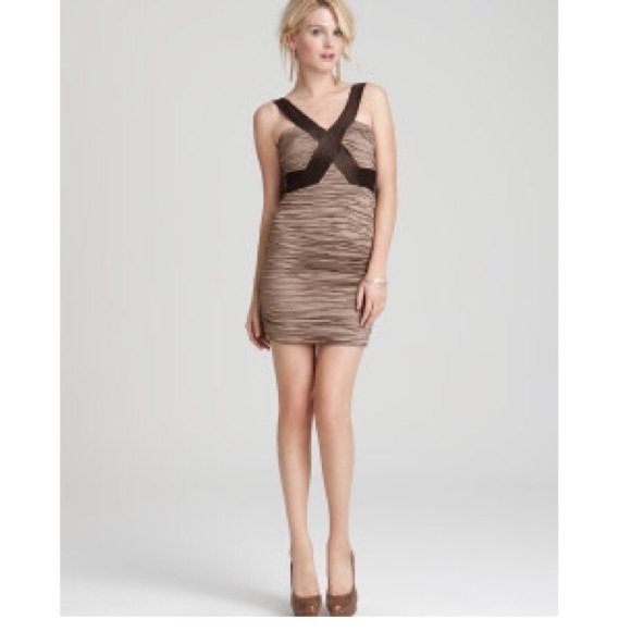 BCBG Dresses & Skirts - BCBG Simson Bronze Cocktail Dress Size 8