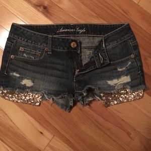 American eagle sequin pocket shorties