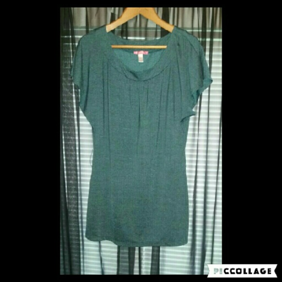 Teal Dressy Tunic Top - Picture 1 of 1