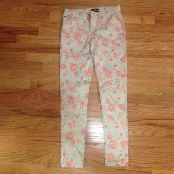 Forever 21 Floral Pants - Picture 1 of 3