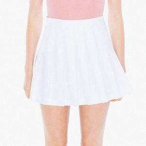 White American Apparel Tennis Skirt