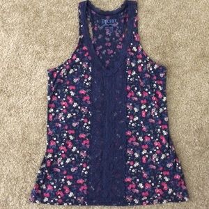 Decree Floral Lace Tank