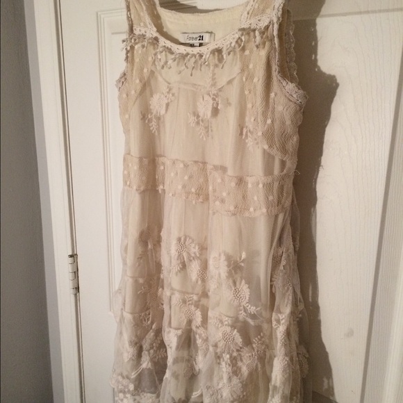 Forever 21 creme/hippie dress