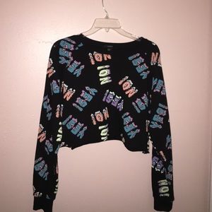 "Yes! No!" Cropped Crewneck