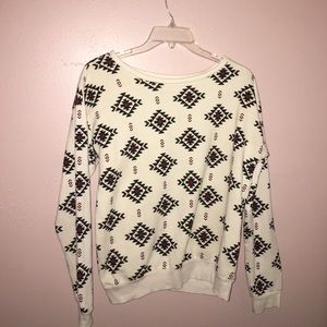 Tribal Print Crewneck