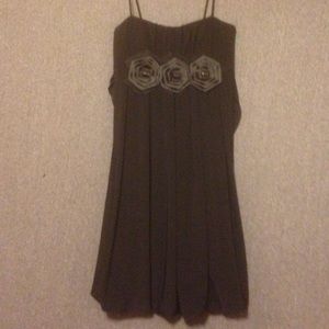 Black mini dress with straps