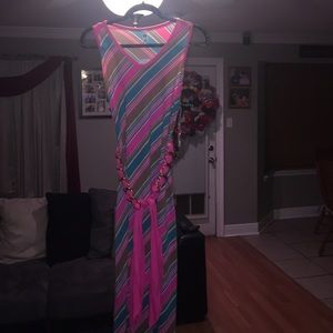 Multi color striped maxie.