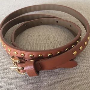 J CREW Brown Studded Belt