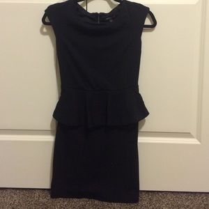 Little black dress with lack back detail.