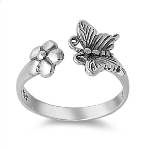 Butterfly & Flower Ring