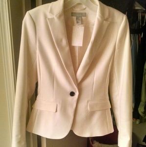 White H+M Blazer