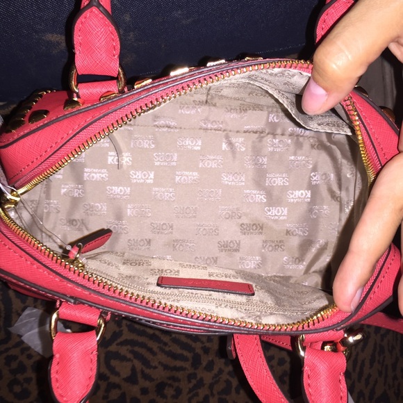 Michael Kors Studded Satchel 👛💋 - Picture 3 of 3