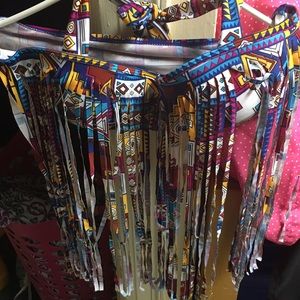 High waisted tribal bathing suit. Brand new.