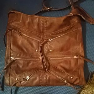 Brown shoulder bag