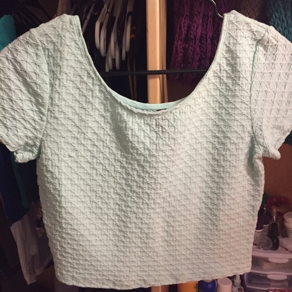 Mint crop top