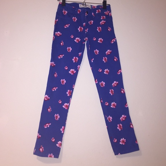 Abercrombie floral jeans
