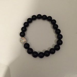 Black beaded bracelet