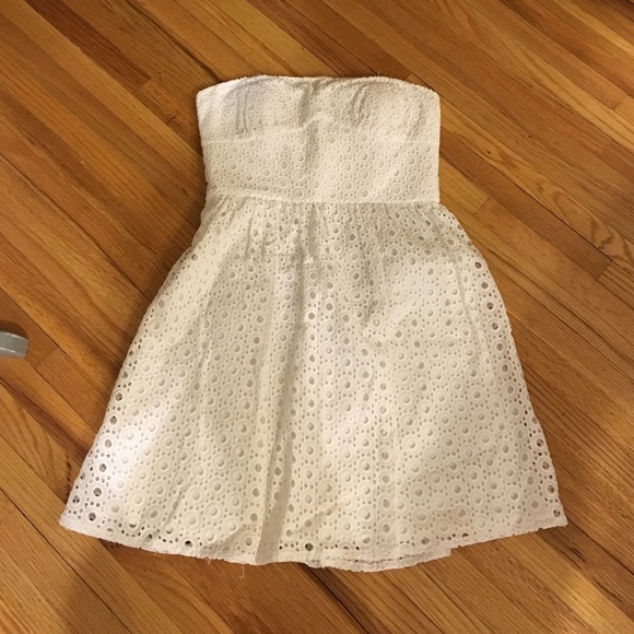 Cynthia Steffe eyelet strapless dress size 0