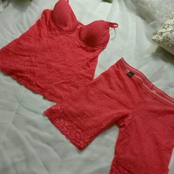Hot pink, lace sleepwear *** Weekend Sale