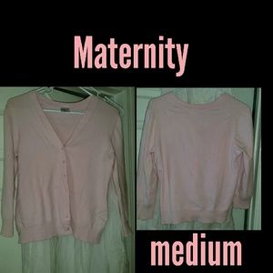 Maternity Medium Pastel pink sweater coverup