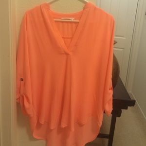 Top shop peach blouse