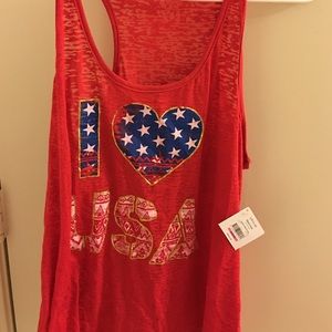 I ❤️ USA tank