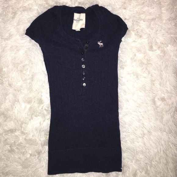 Abercrombie & Fitch Navy Blue Shirt