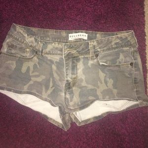 Pacsun denim army shorts