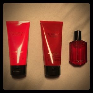 Very Sexy lotion, perfume and body wash travel set