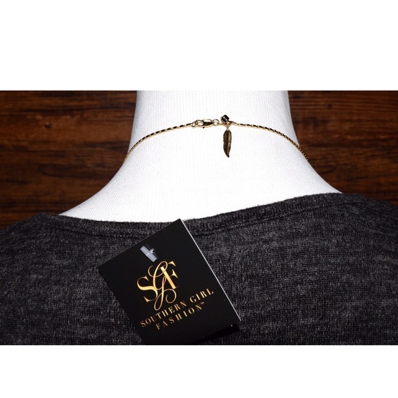 LONG NECKLACE Golden Bohemian Layering Accessory - Picture 3 of 3