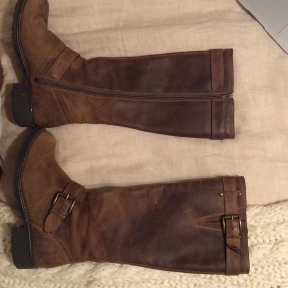 clarks brown riding boots