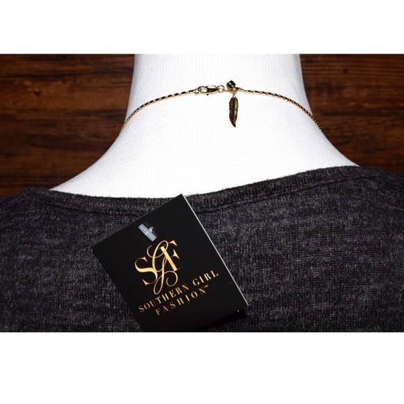 LONG NECKLACE Golden Bohemian Layering Accessory - Picture 3 of 3