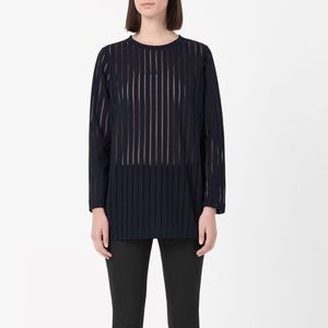 COS Sheer Stripe Top