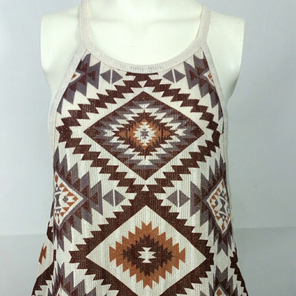 Tribal Aztec Crochet Tank