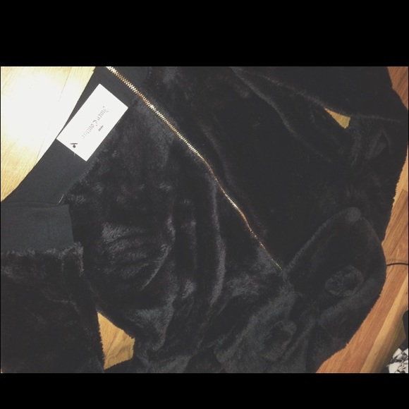 Juicy Couture Black Faux Fur Sweater- *READ BELOW* - Picture 2 of 4