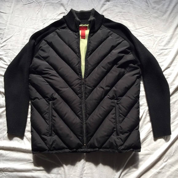 Claiborne Other - Men's Quilted-Down & Cotton-Knit Jacket