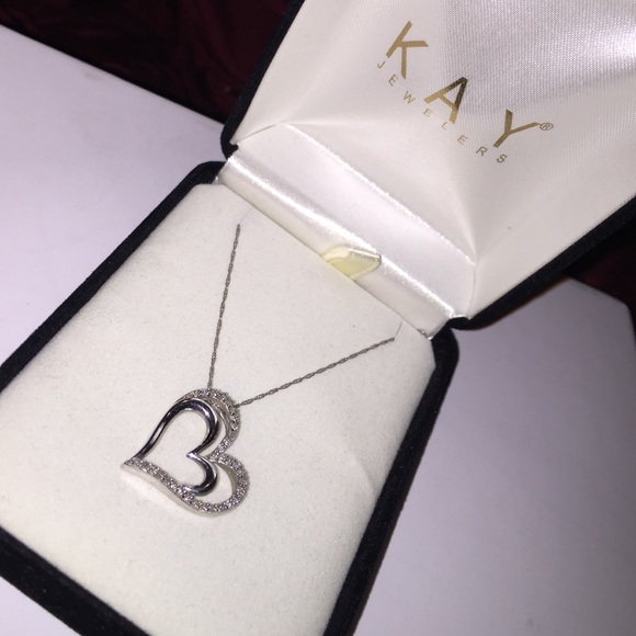 Diamond heart necklace