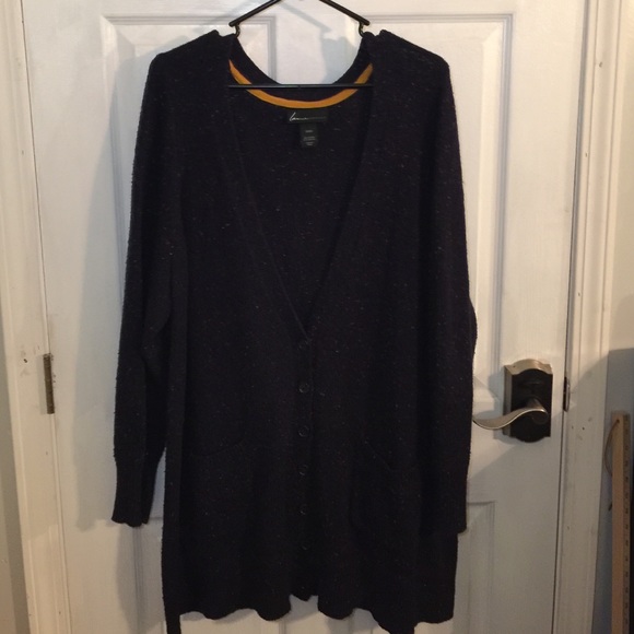 Lane Bryant Long sleeve navy cardigan