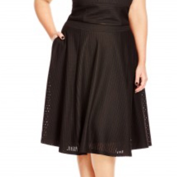 City chic black skirt Clearance