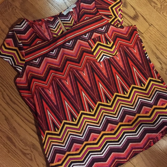 Multi colored dressy top