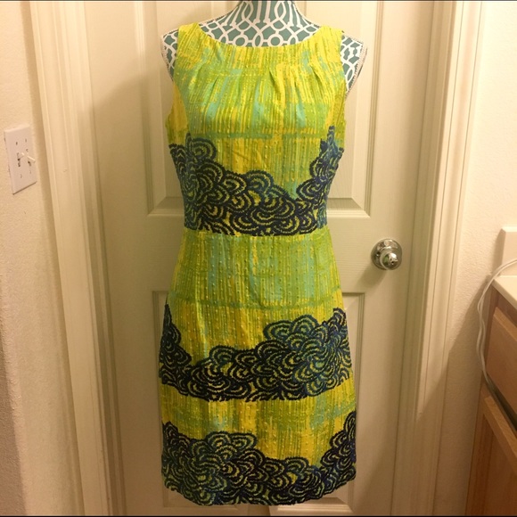 🎉Final cut🎉Azure Lace Scroll Dress 6 - Picture 3 of 4