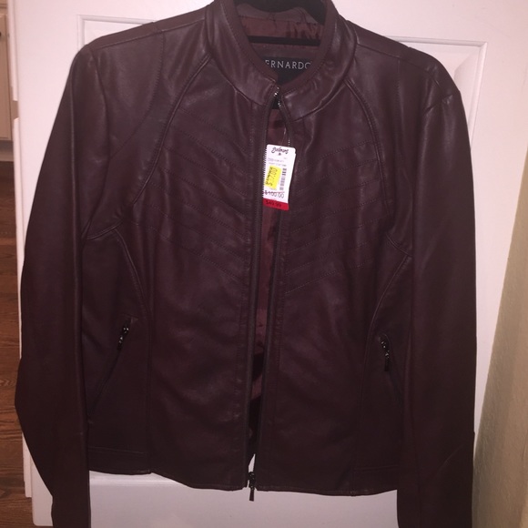 Faux leather jacket